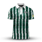 Golf 2026 Masters Tour Green White Stripes Pattern AOP Polo Shirt LDLO03022624