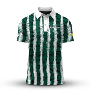 Golf 2026 Masters Tour Green White Stripes Pattern AOP Polo Shirt LDLO03022623
