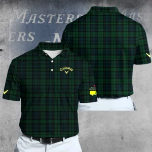Golf 2026 Masters Tour Green Plaid Pattern AOP Polo Shirt LDLO03022618