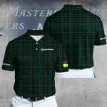 Golf 2026 Masters Tour Green Plaid Pattern AOP Polo Shirt LDLO03022617