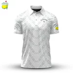 Golf 2026 Masters Tour White Pattern AOP Polo Shirt LDLO03022609