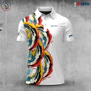Golf 2026 Open. Color Wave Trophy Pattern AOP Polo Shirt LDLO26022611