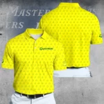 Golf 2026 Masters Tour Green Yellow Pattern AOP Polo Shirt LDLO03022666