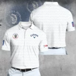 Golf 2026 Open. White Trophy Pattern AOP Polo Shirt LDLO26022622