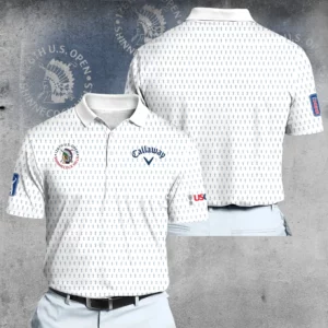 Golf 2026 Open. White Trophy Pattern AOP Polo Shirt LDLO26022622