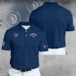 Golf 2026 Open. Dark Blue Trophy Pattern AOP Polo Shirt LDLO26022620