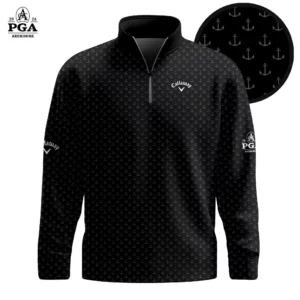 Golf 2026 Black Anchor AOP Quarter-zip Pullover LDLO30012624