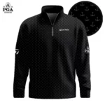 Golf 2026 Black Anchor Pattern AOP Quarter-zip Pullover LDLO30012623