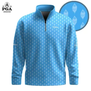 Golf 2026 Peacock Feather Pattern AOP Quarter-zip Pullover LDLO30012631