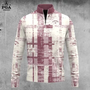 Golf 2026 Plum Red AOP Quarter-zip Pullover LDLO30012609