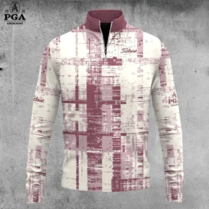 Golf 2026 Plum Red AOP Quarter-zip Pullover LDLO30012607