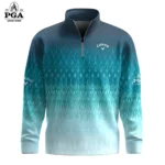 Golf 2026 Gradient Cyan Blue Pattern AOP Quarter-zip Pullover LDLO30012645