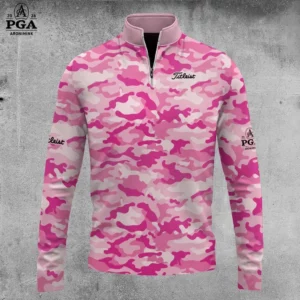 Golf 2026 Pink Camo AOP Quarter-zip Pullover LDLO30012604