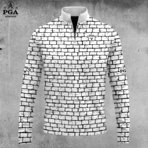 Golf 2026 Brick Wall AOP Quarter-zip Pullover LDLO30012630