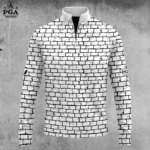 Golf 2026 Brick Wall Pattern AOP Quarter-zip Pullover LDLO30012629