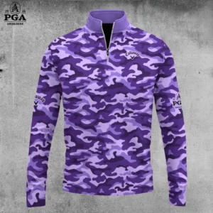 Golf 2026 Purple Camo AOP Quarter-zip Pullover LDLO30012621