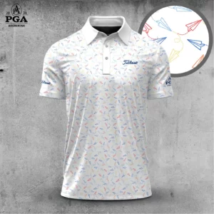 Golf 2026 PGA. Colorful Paper Airplane Pattern AOP Polo Shirt LDLO31032601