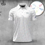 Golf 2026 PGA. Colorful Paper Airplane Pattern AOP Polo Shirt LDLO31032603