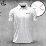Golf 2026 PGA. Colorful Paper Airplane Pattern AOP Polo Shirt LDLO31032602