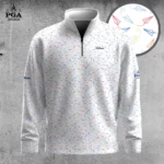 Golf 2026 PGA. Colorful Paper Airplane Pattern AOP Quarter-zip Pullover LDLO31032605
