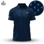Golf 2026 PGA. Hummingbird Blue White Pattern AOP Polo Shirt LDLO31032617