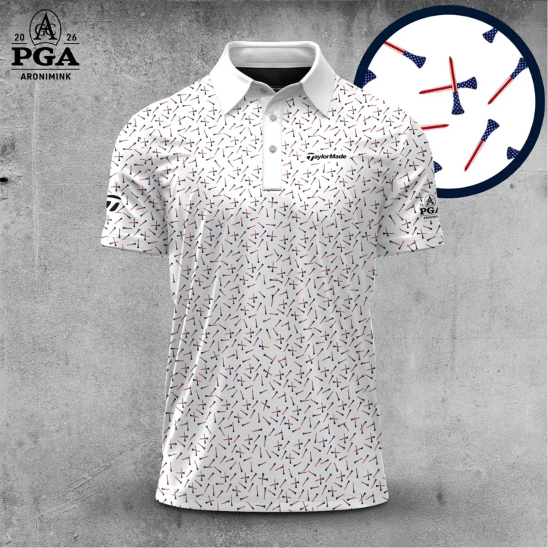 Golf 2026 PGA. America Golf Tee Pattern AOP Polo Shirt LDLO31032634 ...