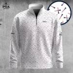 Golf 2026 PGA. America Golf Tee Pattern AOP Quarter-zip Pullover LDLO31032637