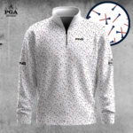 Golf 2026 PGA. America Golf Tee Pattern AOP Quarter-zip Pullover LDLO31032640