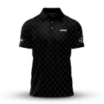 Golf 2026 PGA. Black Pattern AOP Polo Shirt LDLO31032668
