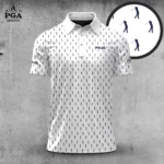 Golf 2026 PGA. White Blue Golf Players Pattern AOP Polo Shirt LDLO31032684
