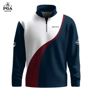 Golf 2026 PGA. Navy Red White AOP Quarter-zip Pullover LDLO310326102
