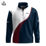 Golf 2026 PGA. Navy Red White AOP Quarter-zip Pullover LDLO310326104