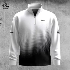 Golf 2026 PGA. Black & White UA Style AOP Quarter-zip Pullover LDLO310326109