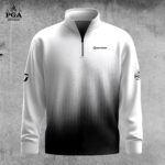 Golf 2026 PGA. Black & White UA Style AOP Quarter-zip Pullover LDLO310326110