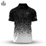 Golf 2026 PGA. B&W Dust Pattern AOP Polo Shirt LDLO310326138