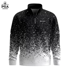 Golf 2026 PGA. B&W Dust Pattern AOP Quarter-zip Pullover LDLO310326142