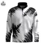 Golf 2026 Black White Sporty AOP Quarter-zip Pullover LDLO310326168