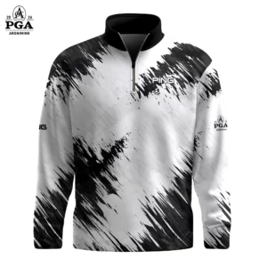 Golf 2026 Black White Sporty AOP Quarter-zip Pullover LDLO310326168