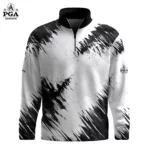 Golf 2026 Black White Sporty AOP Quarter-zip Pullover LDLO310326167
