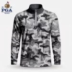 Golf 2027 PGA. Pattern AOP Quarter-zip Pullover LDLO28072613