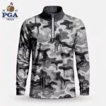 Golf 2027 PGA. Pattern AOP Quarter-zip Pullover LDLO28072611