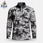 Golf 2027 PGA. Pattern AOP Quarter-zip Pullover LDLO28072614