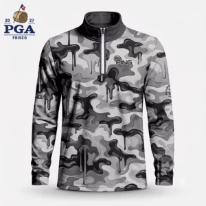 Golf 2027 PGA. Pattern AOP Quarter-zip Pullover LDLO28072614