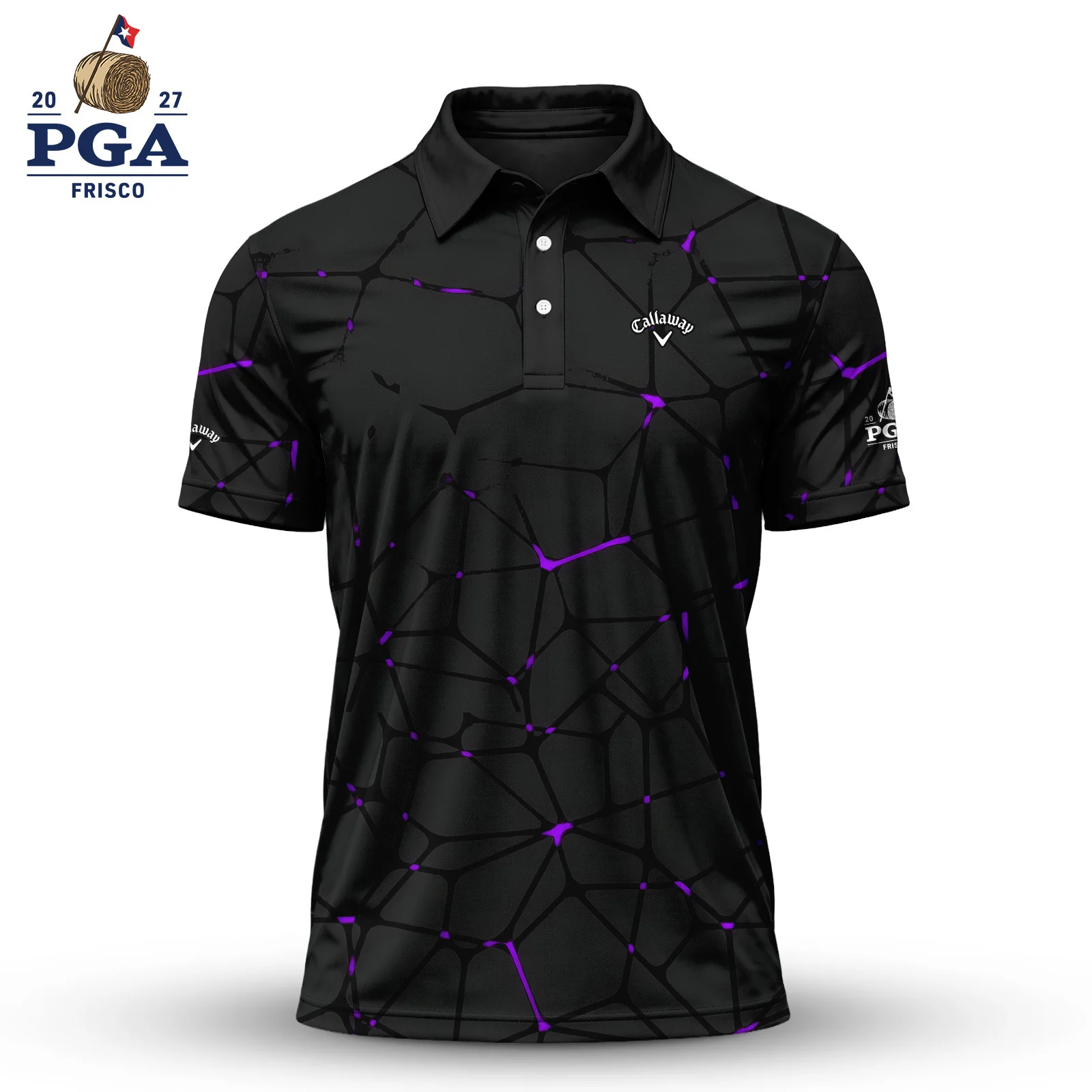 Golf 2027 PGA. Pattern AOP Polo Shirt LDLO28072608