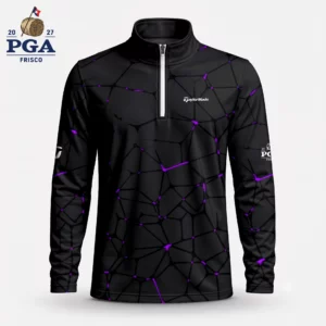 Golf 2027 PGA. Pattern AOP Quarter-zip Pullover LDLO28072602