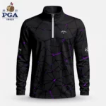 Golf 2027 PGA. Pattern AOP Quarter-zip Pullover LDLO28072603