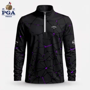 Golf 2027 PGA. Pattern AOP Quarter-zip Pullover LDLO28072603