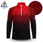 Golf 2027 PGA. Pattern AOP Quarter-zip Pullover LDLO280726101