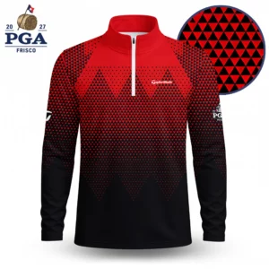 Golf 2027 PGA. Pattern AOP Quarter-zip Pullover LDLO280726102