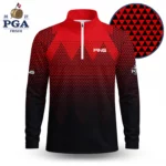 Golf 2027 PGA. Pattern AOP Quarter-zip Pullover LDLO280726104